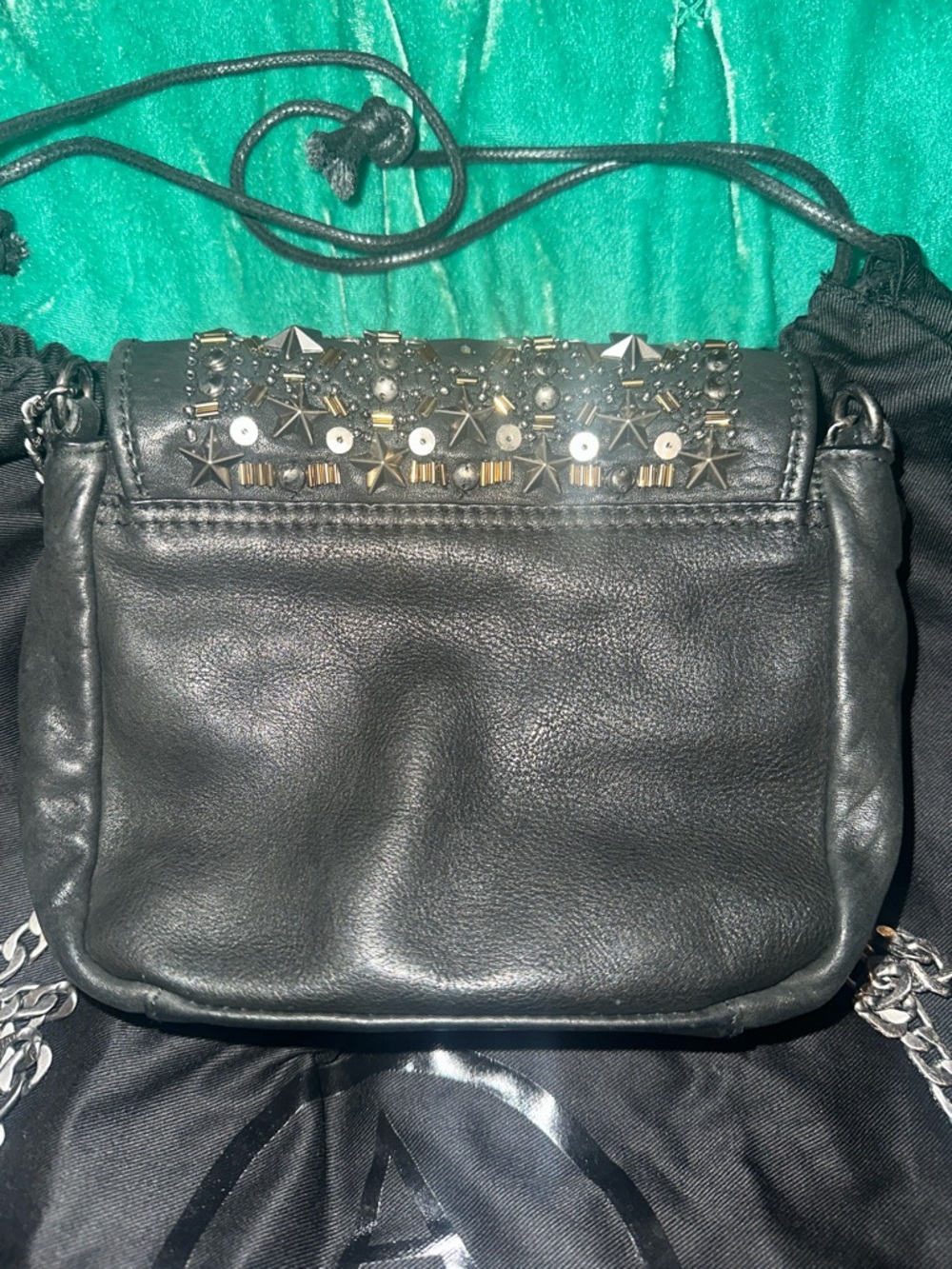 ASH STUDDED LEATHER CROSSBODY BAG - Picture 7 of 16